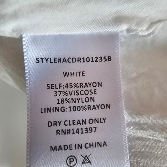 ASTR the Label Serenity Square Neck Mini Dress White Size M - Picture 5 of 6